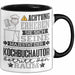 Kochbuchautor Geschenk Tasse Lustiger Spruch Erheben Sie Sich Der Kochbuchautor Betritt den Raum Schwarz Trendation