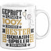 Squash-Spieler Geschenk Lustiger Spruch für Squash-Spieler Geschenkidee Bester Squash-Spieler Der Welt Weiß Trendation