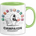 Kampagnen Manager Tasse Geschenk Lustige Geschenkidee Spruch Für Politische Strategen Grün Trendation