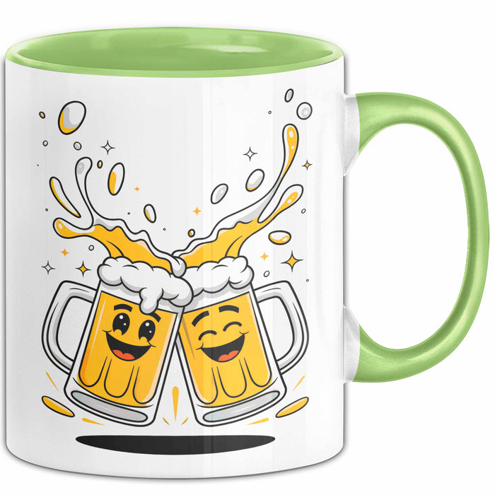 Bier Fan Tasse Geschenk Lustige Geschenkidee Spruch Für Bier Liebhaber Grün Trendation