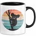 Retro Koala Tierliebhaber Tasse Geschenk Lustige Geschenkidee Spruch Schwarz Trendation