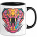 Reptil Schlange Tier Tasse Geschenk Lustige Geschenkidee Spruch Schwarz Trendation