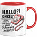 Onkel Sarkastisch Sarkasmus Tasse Geschenk Lustige Geschenkidee Spruch Hallo Onkel Rot Trendation
