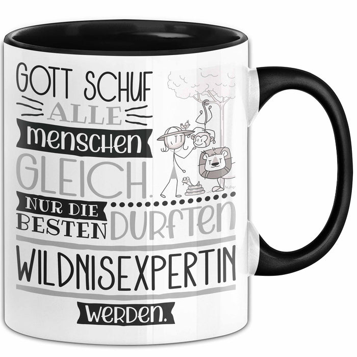 Wildnisexpertin Geschenk Becher Tasse Gott Schuf Alle Menschen Gleich Nur Die Besten Durfeten Wildnisexpertin Werden Geschenkidee Lustig Trendation