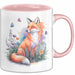 Fuchs Tierliebhaber Tasse Geschenk Lustige Geschenkidee Spruch Rosa Trendation