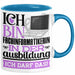 Fachinformatikerin Ausbildung Start Geschenk Tasse Ich Bin Fachinformatikerin In Der Ausbildung Ich Darf Das Kaffee-Becher Geschenkidee Blau Trendation