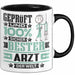 Arzt Geschenk Lustiger Spruch für Arzt Geschenkidee Bester Arzt Der Welt Schwarz Trendation