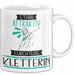 Kletterin Tasse Geschenk Becher Stark Attraktiv Furchtlos Kletterin Lustige Geschenkidee Weiß Trendation