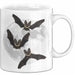 Halloween Tasse Geschenk Fledermäuse Vollmond Grafik Geschenkidee Weiß Trendation