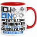 Zweiradmechaniker Ausbildung Tasse Geschenk Ich Bin Zweiradmechaniker In Der Ausbildung Ich Darf Das Geschenkidee Spruch Rot Trendation