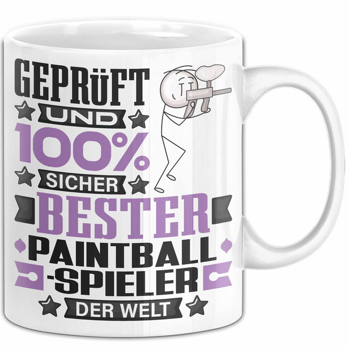 Paintballspieler Geschenk Lustiger Spruch für Paintballspieler Geschenkidee Bester Paintballspieler Der Welt Weiß Trendation
