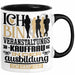 Veranstaltungskauffrau Ausbildung Start Geschenk Tasse Ich Bin Veranstaltungskauffrau In Der Ausbildung Ich Darf Das Kaffee-Becher Geschenkidee Schwarz Trendation