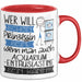 Aquarium-Enthusiastin Tasse Geschenk Spruch Wer Will Schon Prinzessin Sein Wenn Man Auch Aquarium-Enthusiastin Sein Kann Rot Trendation