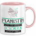 Pianistin Weil Es Keinen Schöneren Beruf Gibt Tasse Geschenk für Eine Pianistin Lustig Rosa Trendation
