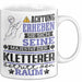 Kletterer Geschenk Tasse Lustiger Spruch Erheben Sie Sich Der Kletterer Betritt den Raum Weiß Trendation