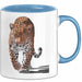 Leopard Tier Tasse Geschenk Lustige Geschenkidee Spruch Blau Trendation