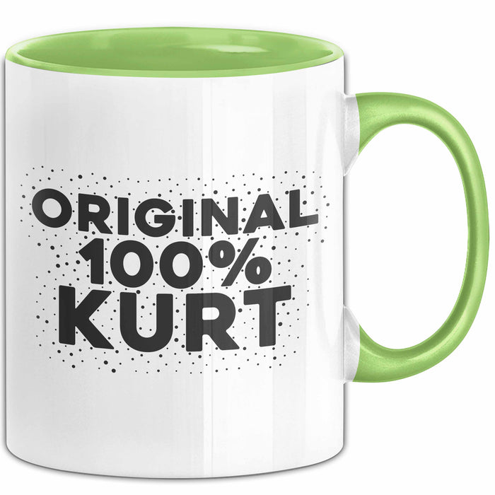 Kurt Tasse Original 100% Kurt Geschenk Grün Trendation
