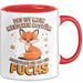 Fuchs Tierliebhaber Tasse Geschenk Lustige Geschenkidee Spruch Eigentlich Bin Ich Ein Fuchs Rot Trendation
