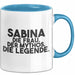 Sabina Tasse Sabina – Die Frau. Der Mythos. Die Legende. Geschenk Blau Trendation