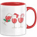 Weihnachten Weinglas Tasse Geschenk Weihnachtliche Grafik Weinliebhaber Kaffee-Becher Rot Trendation
