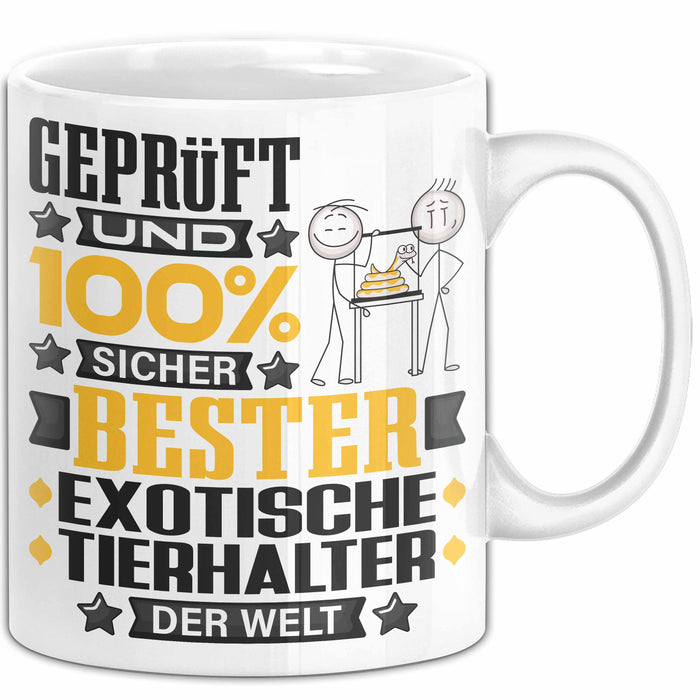 ExotischeTierhalter Geschenk Lustiger Spruch für ExotischeTierhalter Geschenkidee Bester ExotischeTierhalter Der Welt Weiß Trendation