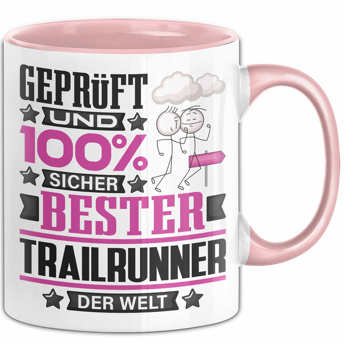 Trailrunner Geschenk Lustiger Spruch für Trailrunner Geschenkidee Bester Trailrunner Der Welt Rosa Trendation