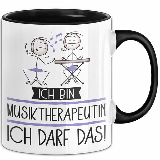 Geschenk für Musiktherapeutin Tasse Lustige Geschenkidee Geburtstag Ich Bin Musiktherapeutin Ich Darf Das Trendation