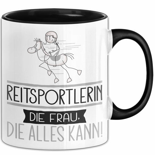 Reitsportlerin Geschenk Tasse Becher Die Frau Die Allen Kann Geschenkidee für eine Reitsportlerin Lustig Trendation
