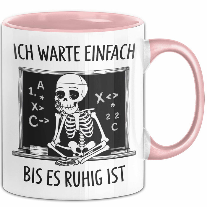 Grundschullehrer Tasse Geschenk Warte Bis Es Ruhig Ist Rosa Trendation