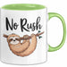 Faultier Tasse Geschenkidee Keine Eile für faule Faultiere Grün Trendation