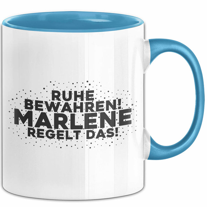 Marlene Tasse Ruhe Bewahren! Marlene Regelt Das! Geschenk