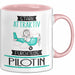 Pilotin Tasse Geschenk Becher Stark Attraktiv Furchtlos Pilotin Lustige Geschenkidee Rosa Trendation