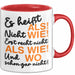 Deutschlehrer Unterricht Tasse Geschenk Lustige Geschenkidee Spruch Rot Trendation