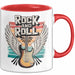 Gitarre Musikliebhaber Musiker Gitarrist Tasse Geschenk Lustige Geschenkidee Spruch Rock’n’Roll Rot Trendation