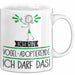 Geschenk für Vogel-Adoptierende Tasse Lustige Geschenkidee Geburtstag Ich Bin Vogel-Adoptierende Ich Darf Das Weiß Trendation