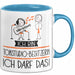 Geschenk für Tonstudio-Besitzerin Tasse Lustige Geschenkidee Geburtstag Ich Bin Tonstudio-Besitzerin Ich Darf Das Blau Trendation