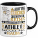 Athlet Geschenk Tasse Lustiger Spruch Erheben Sie Sich Der Athlet Betritt den Raum Schwarz Trendation