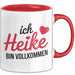 Heike Tasse Geschenk Ich Bin Vollkommen Heike Geschenkidee Geburtstag Rot Trendation