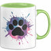 Hund Tierliebhaber Tasse Geschenk Lustige Geschenkidee Spruch Grün Trendation