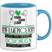 Influencerin Weil Es Keinen Schöneren Beruf Gibt Tasse Geschenk für Eine Influencerin Lustig Blau Trendation