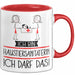 Geschenk für Haustiersanitäterin Tasse Lustige Geschenkidee Geburtstag Ich Bin Haustiersanitäterin Ich Darf Das Rot Trendation