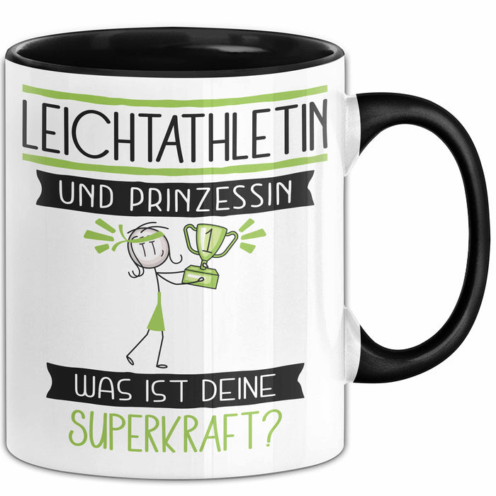 Leichtathletin Und Prinzessin Tasse Geschenk Für Eine Leichtathletin Geburtstag Was Ist Deine Superkraft Trendation
