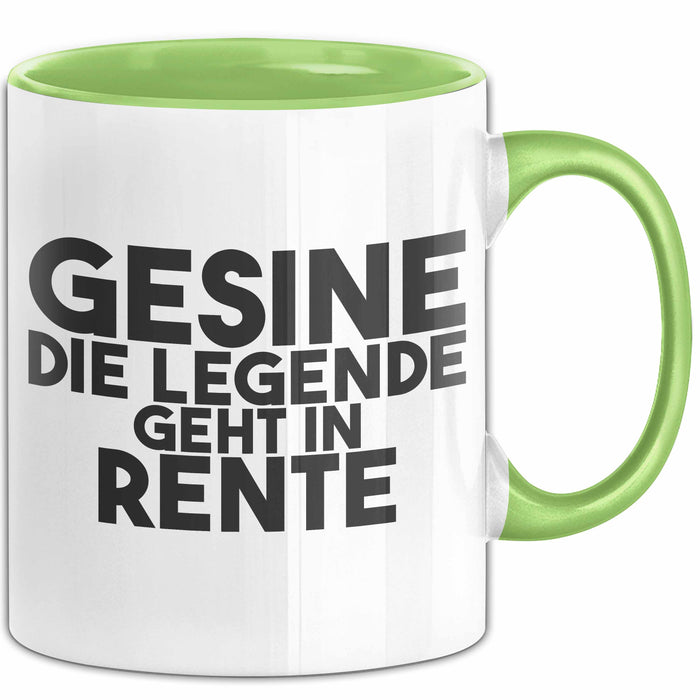 Gesine Tasse Gesine – Die Legende Geht In Rente Geschenk
