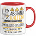Synthesizer-Spielerin Tasse Geschenk Lustig Abstand Halten Hochleistungs-Synthesizer-Spielerin Mit Drang Zur Perfektion Bei Der Arbeit Rot Trendation