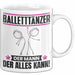Balletttänzer Tasse Geschenk für Balletttänzer Der Mann Der Alles Kann Geschenkidee zum Geburtstag Weiß Trendation