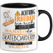 Skateboarderin Tasse Geschenk Lustiger Spruch Bitte Erheben Sie Sich Seine Majestät Die Skateboarderin Betritt Den Raum Schwarz Trendation