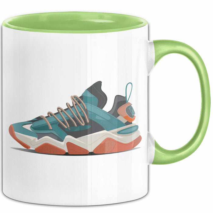 Sneakerhead Tasse Geschenkidee für Schuhsammler Grün Trendation