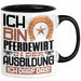 Pferdewirt Ausbildung Tasse Geschenk Ich Bin Pferdewirt In Der Ausbildung Ich Darf Das Geschenkidee Spruch Schwarz Trendation