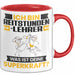 Reitstundenlehrer Tasse Geschenk für Reitstundenlehrer Geburtstag Lustiger Spruch Kaffee-Becher Was Ist Deine Superkraft Rot Trendation