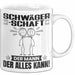 Schwägerschaft Tasse Geschenk für Schwägerschaft Der Mann Der Alles Kann Geschenkidee zum Geburtstag Weiß Trendation